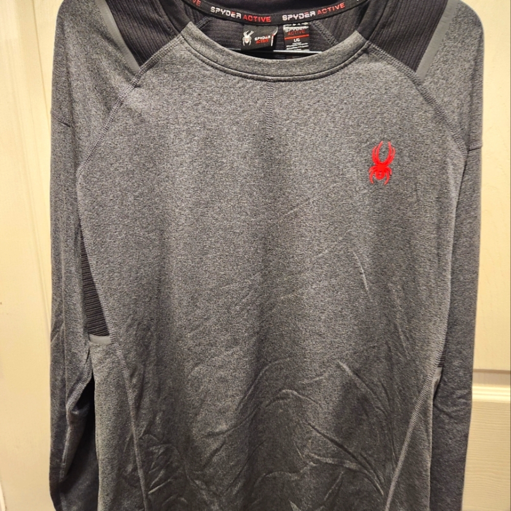Spyder Gray Long Sleeve Tee Casual Wear